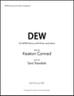 Dew SATB choral sheet music cover